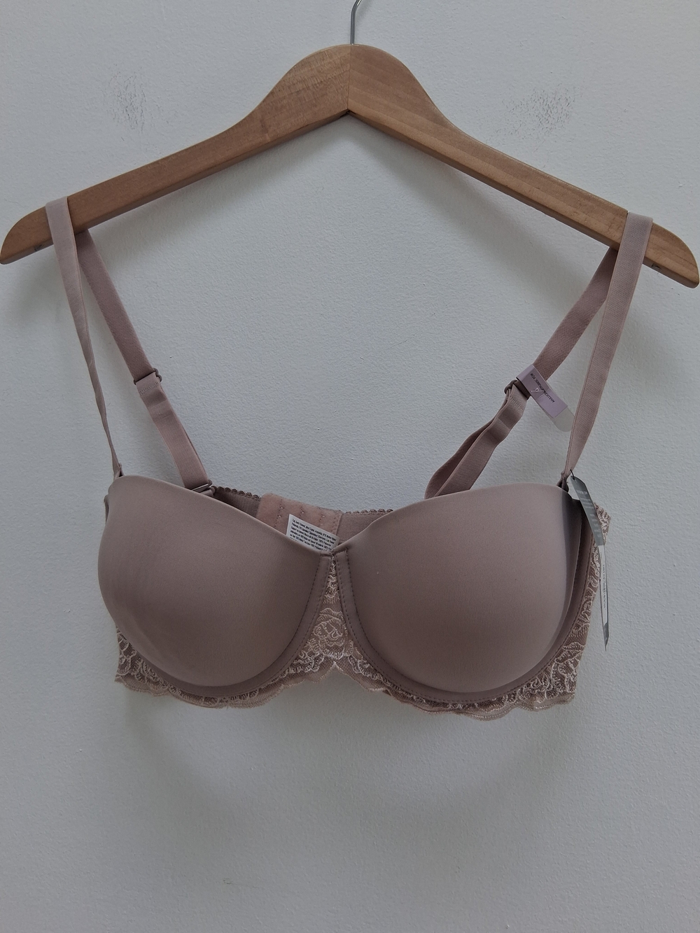 Maidenform Women's Nude Balconette Strapless Convertible  Lace-Trim Bra Size 36D